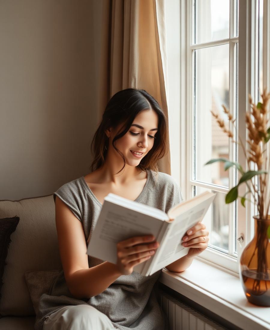 Reading, before the day begins.