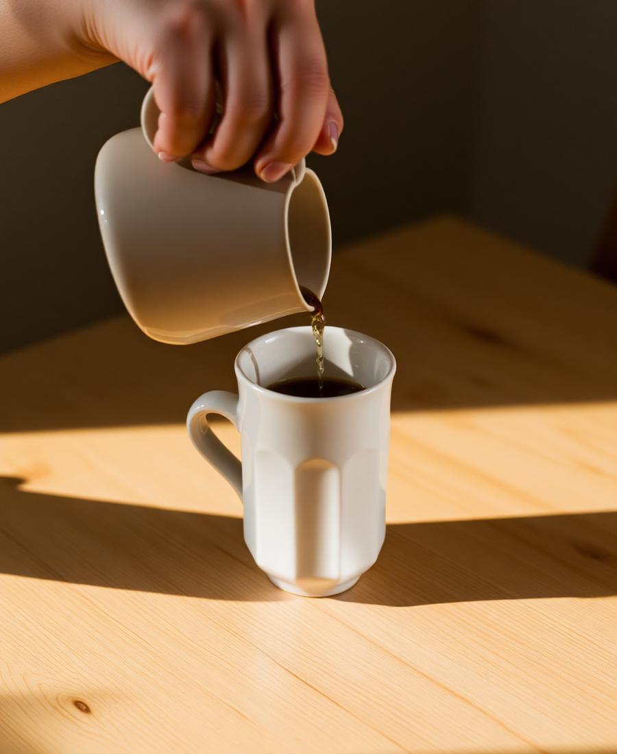 The first cup. The only ritual.